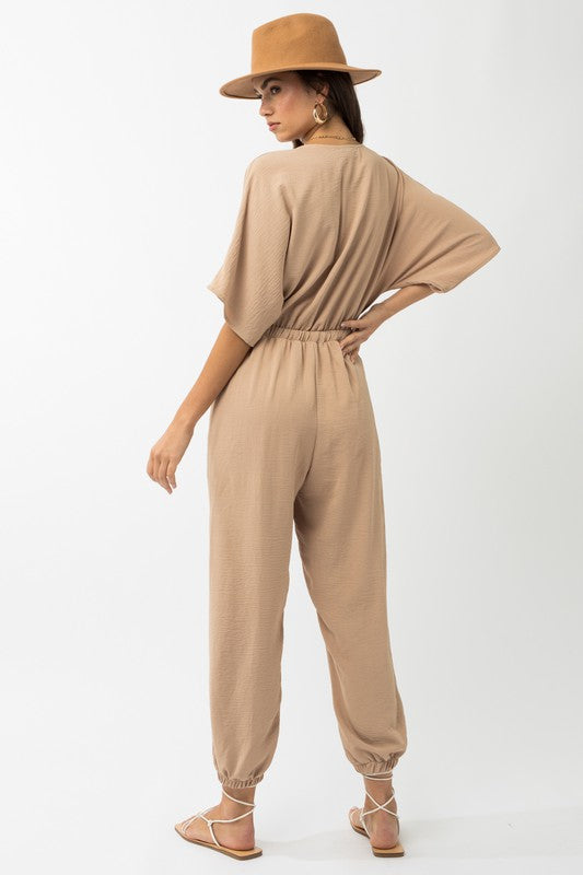 Shop Dolman Sleeve Surplice Jumpsuit | Women's Boutique Clothing , Jumpsuits, USA Boutique