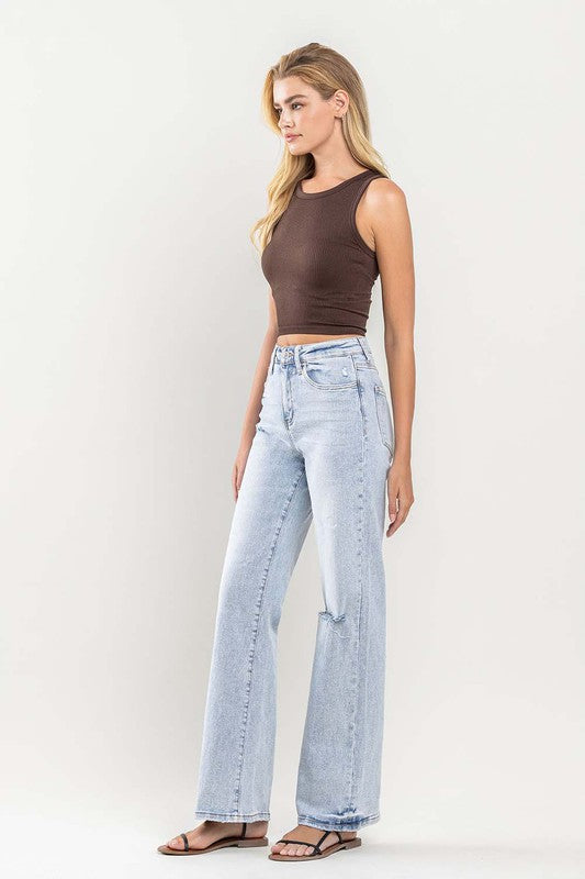 Shop 90's Vintage Super High-Rise Flare Jeans, , USA Boutique