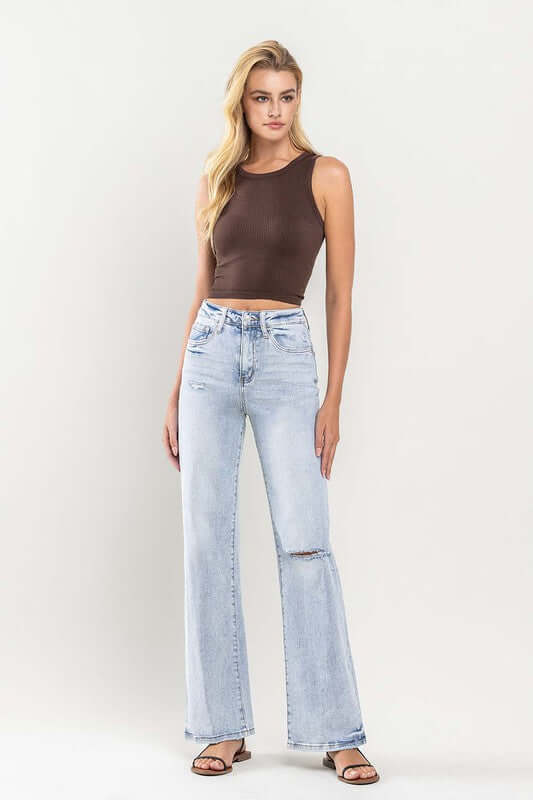 90s Vintage Tender Super High Rise Flare Jeans, VERVET by Flying Monkey, A Moment Of Now