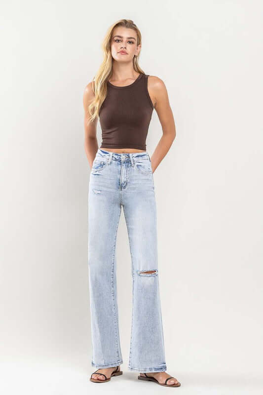 90s Vintage Tender Super High Rise Flare Jeans, VERVET by Flying Monkey, A Moment Of Now