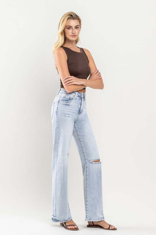 90s Vintage Tender Super High Rise Flare Jeans, VERVET by Flying Monkey, A Moment Of Now