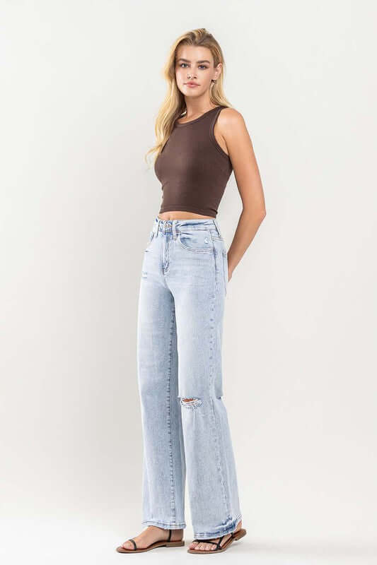 90s Vintage Tender Super High Rise Flare Jeans, VERVET by Flying Monkey, A Moment Of Now