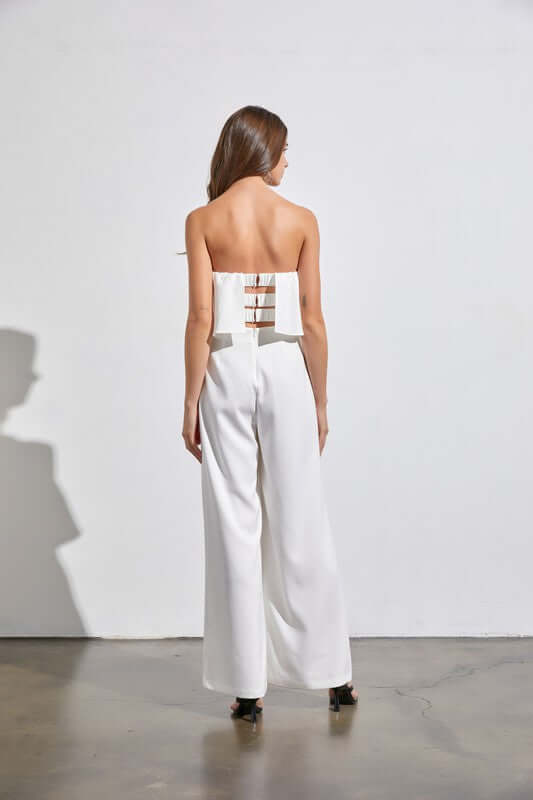 Elegant Off Shoulder Wide Leg Jumpsuit, Do + Be Collection, $ 55.00