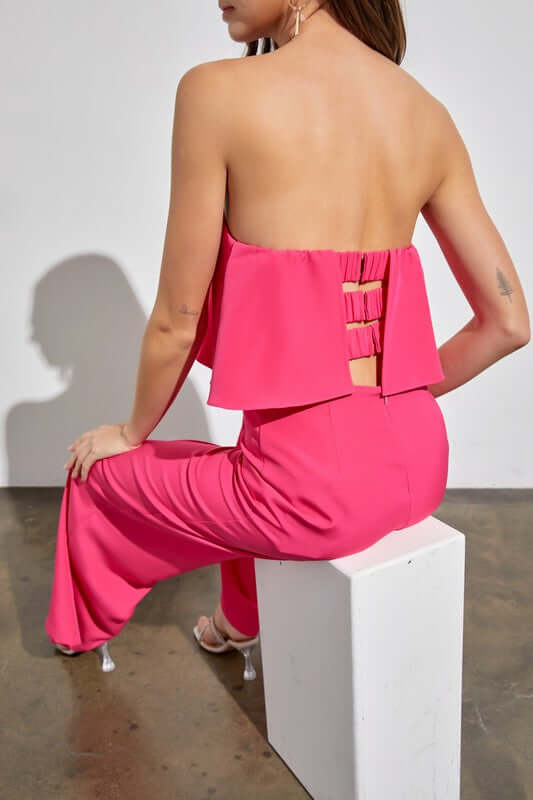 Elegant Off Shoulder Wide Leg Jumpsuit, Do + Be Collection, $ 55.00