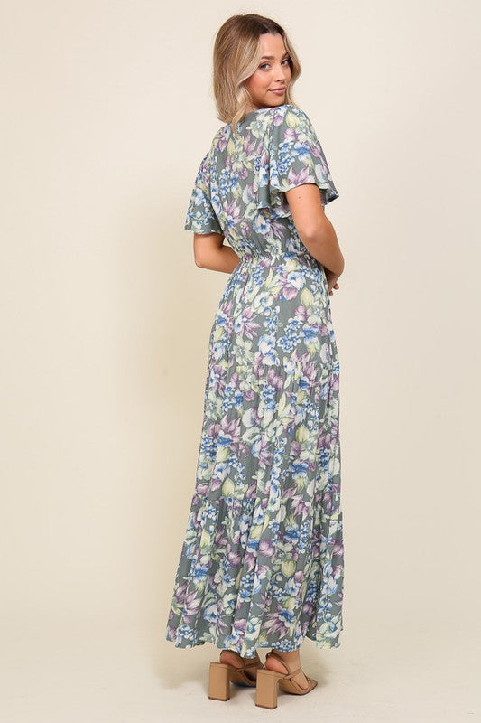 ARYA FLORAL MAXI DRESS, TIMING, $ 60.95