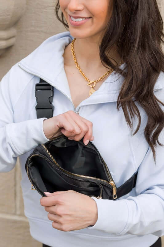 Everyday Nylon Belt Bag Sling Bag - Convenient & Stylish, Sling Bags, $ 36.95, A Moment Of Now™