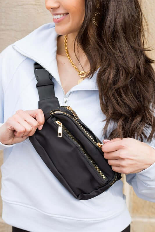 Everyday Nylon Belt Bag Sling Bag - Convenient & Stylish, Sling Bags, $ 36.95, A Moment Of Now™