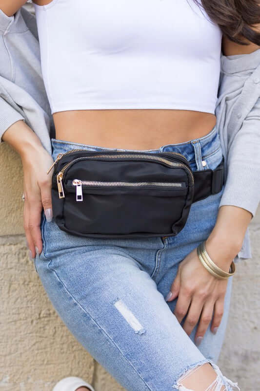 Everyday Nylon Belt Bag Sling Bag - Convenient & Stylish, Sling Bags, $ 36.95, A Moment Of Now™