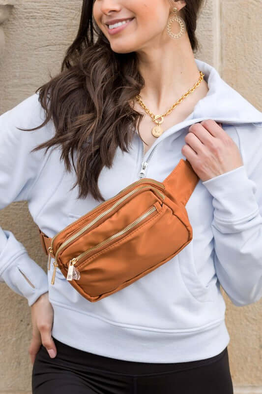 Everyday Nylon Belt Bag Sling Bag - Convenient & Stylish, Sling Bags, $ 36.95, A Moment Of Now™