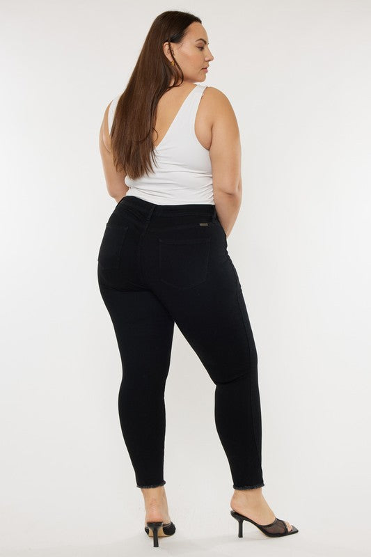 Shop Women's Plus Size Black High Rise Ankle Skinny Jeans | USA Boutique, Jeans, USA Boutique