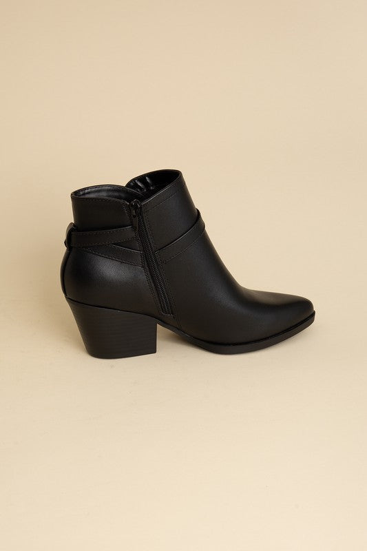 Shop Shop Women's e Ankle Buckle Boots in Brown & Black | Fashion Boutique, Booties, USA Boutique