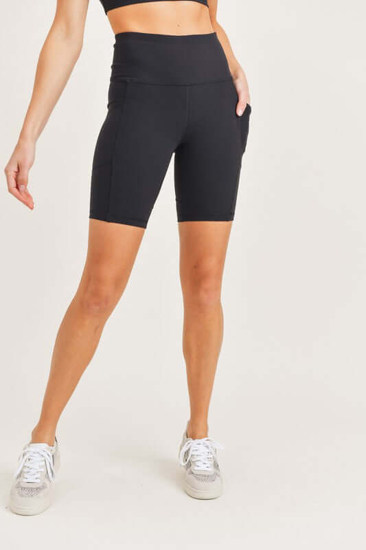 Bronze - TACTEL-Lycra High-Impact Biker Shorts Activewear, Mono B, $ 45.95