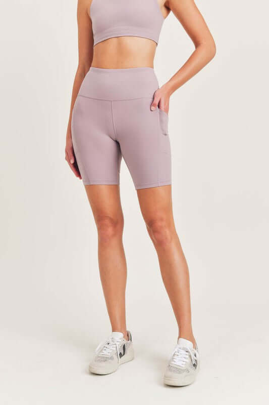 Bronze - TACTEL-Lycra High-Impact Biker Shorts Activewear, Mono B, $ 45.95