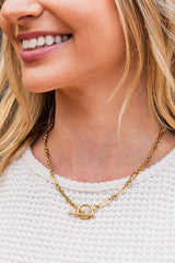 Elegant 18K Stainless Steel Toggle Chain Necklace, Necklaces, $ 15.00, A Moment Of Now™