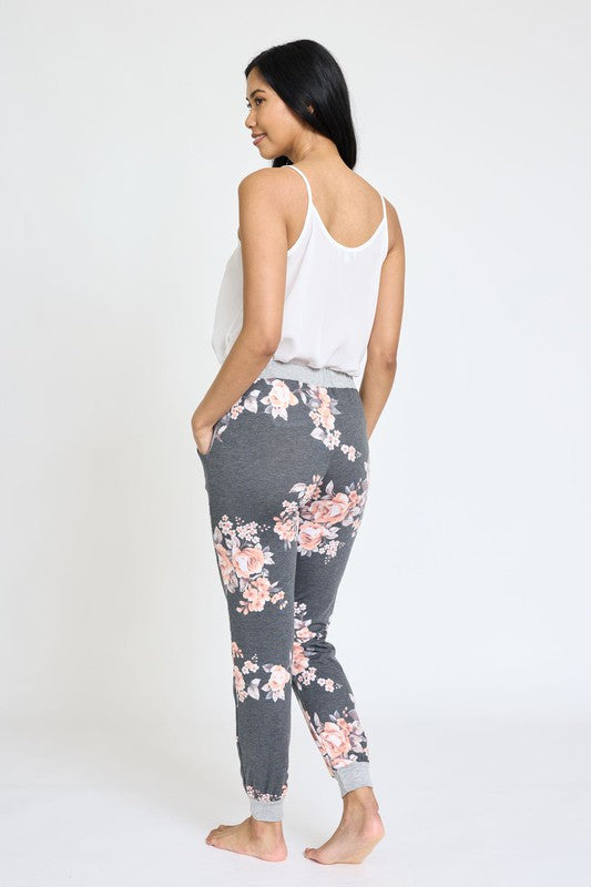 Shop Women's Boho Floral Print Drawstring Joggers | USA Boutique Clothing, Joggers, USA Boutique