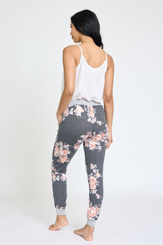 Shop Women's Boho Floral Print Drawstring Joggers | USA Boutique Clothing, Joggers, USA Boutique
