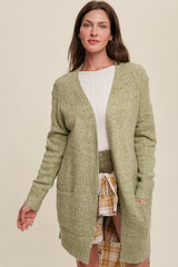 Shop Women's Two Pocket Open-Front Long Knit Cardigan | Boutique Clothing, Cardigans, USA Boutique