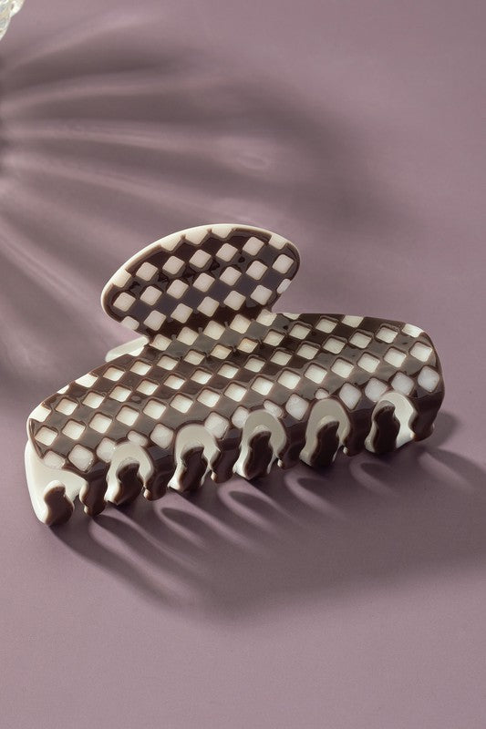 Shop Checker Pattern Hair Claw Clip | Shop Boutique Hair Accessories, , USA Boutique