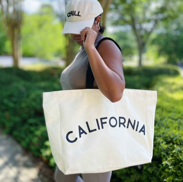 Shop The State On My Mind Canvas Tote, Canvas Tote, USA Boutique