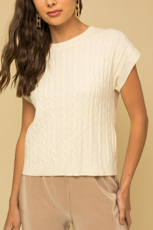 Shop Timeless Cable Knit Vest Top For Women | Shop Boutique Clothing, Vests, USA Boutique