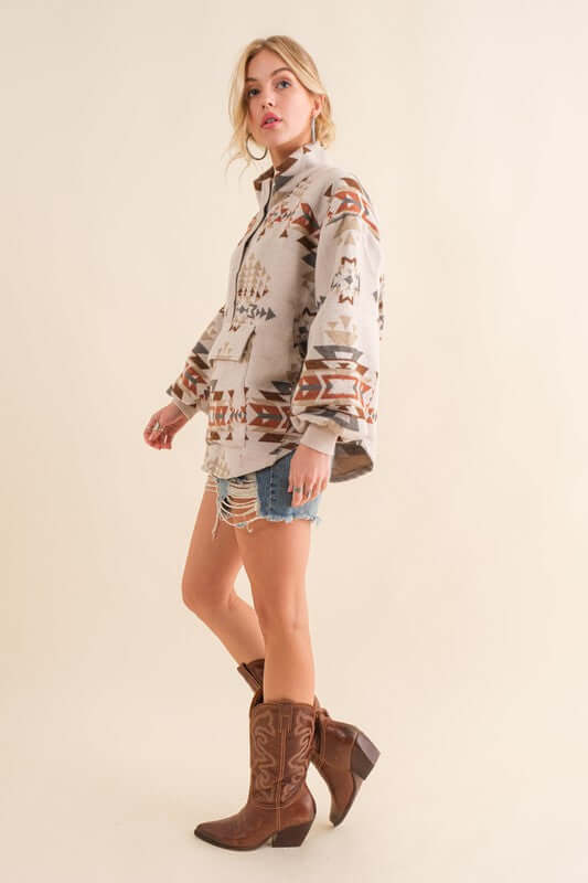 Aztec Western Pullover Jacket