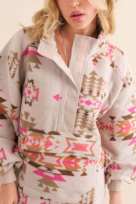 Aztec Western Pullover Jacket