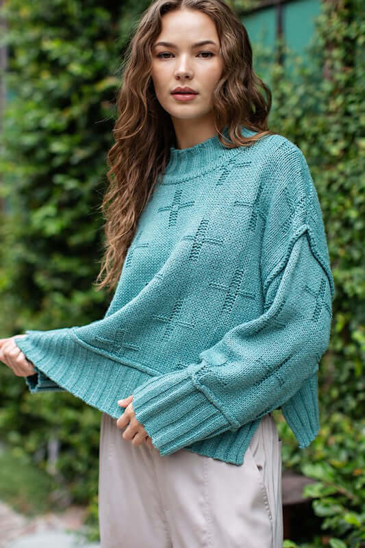 Classic Turtle Neck Knit Top