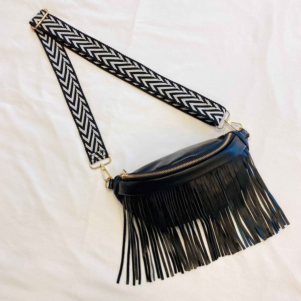 Shop Vegan Leather Fringed Or Not Sling Bag, Crossbody Bags, USA Boutique