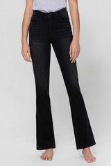 Significant Washed Black High Rise Slim Bootcut Jeans