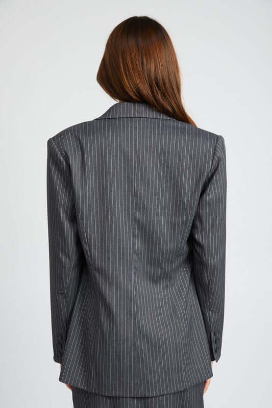 PIN STRIPED BLAZER JACKET, Emory Park, $ 85.00