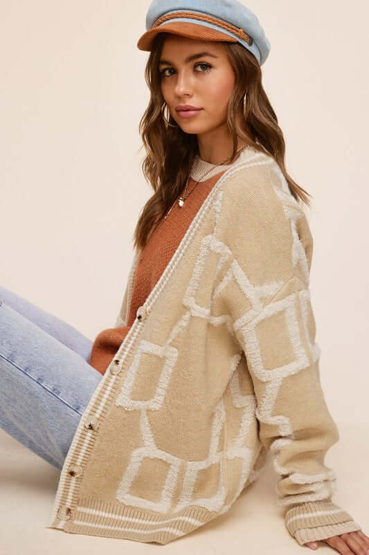 Reina Drop Shoulder Cardigan