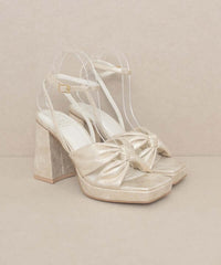 OASIS SOCIETY Zoey - Knotted Band Platform Heels, Oasis Society, $ 71.95