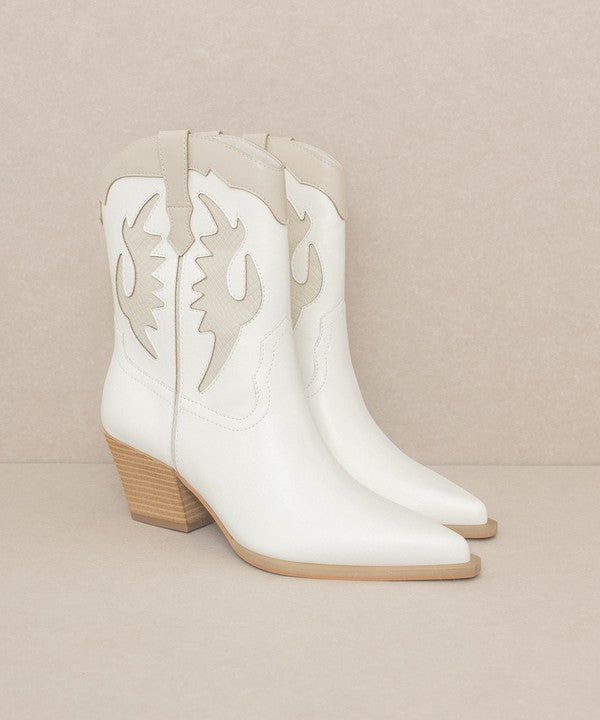 Shop OASIS SOCIETY Houston - Layered Panel Cowboy Boots For Women, Western Boots, USA Boutique