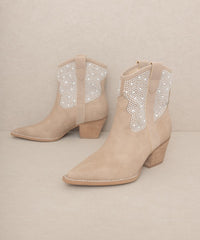 Shop OASIS SOCIETY Cannes - Women's Pearl Studded Western Boots, Western Boots, USA Boutique