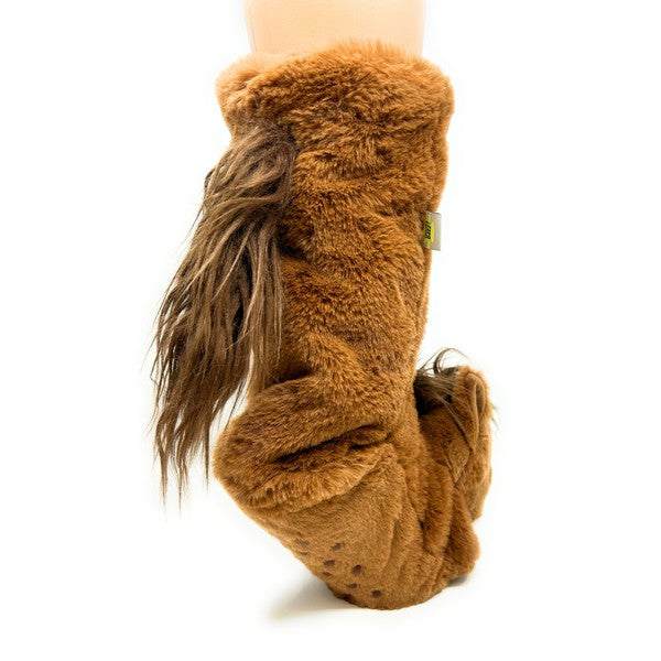 Shop Horse Play - Women's Plush Animal Slipper Socks, socks, USA Boutique