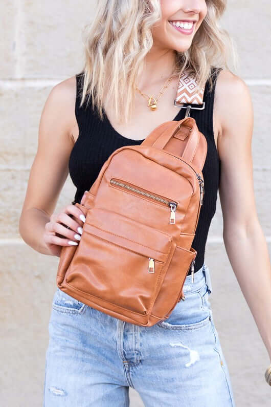 Alba Convertible Backpack Crossbody Sling Bag - Versatile Style, Backpacks, $ 59.00, A Moment Of Now™