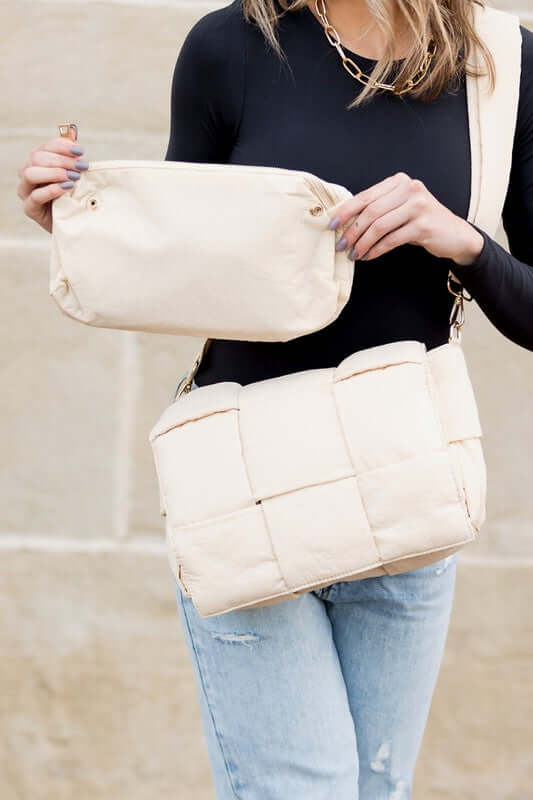 Women's Romy Fold-Over Puffer Crossbody Bag Plus Pouch | USA Boutique, Aili's Corner, $ 59.00