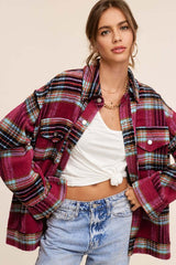 Hailee Plaid Shacket Jacket