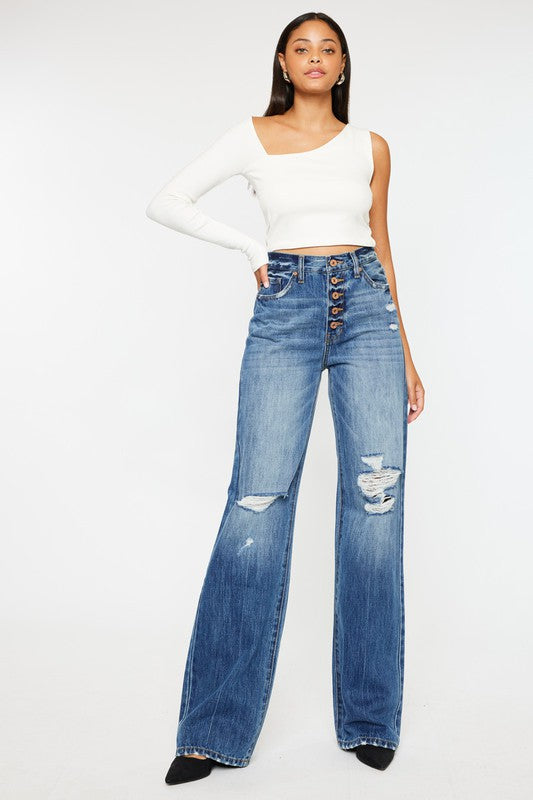 Women's Ultra High Rise 90's Vintage Flare Jeans | Boutique Clothing Jeans A Moment Of Now Women’s Boutique Clothing Online Lifestyle Store