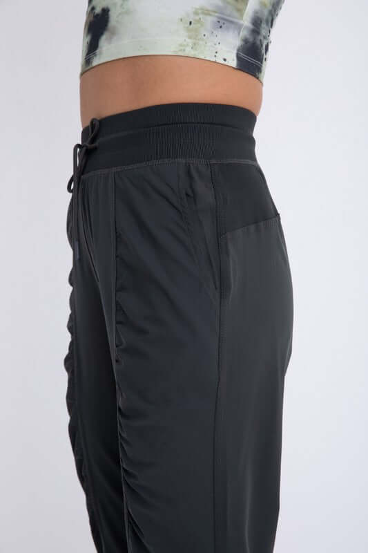 Women's Dark Olive Green Ruched Front Active Joggers | USA Boutique, Mono B, $ 45.00