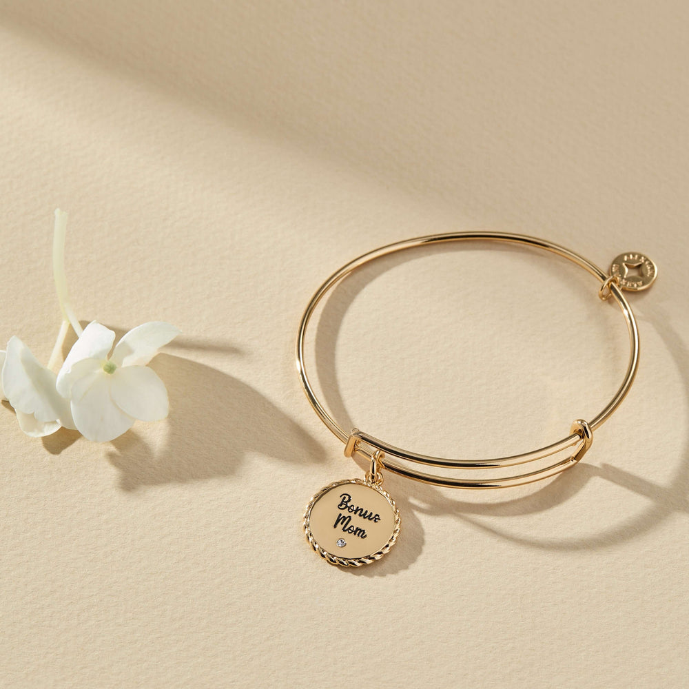 Bonus Mom 'Family Isn't Only Blessed By Name' Charm Bangle, Bracelets, $ 24.00, A Moment Of Now™