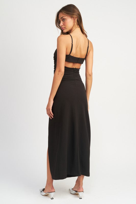 Shop Black Side Ruched Mini Dress with Spaghetti Straps | Shop USA Boutique, Dresses, USA Boutique