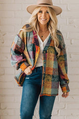 Shop Colorful Plaid Shacket Cardigan Sweater For Women | Shop Boutique Clothing, Cardigans, USA Boutique