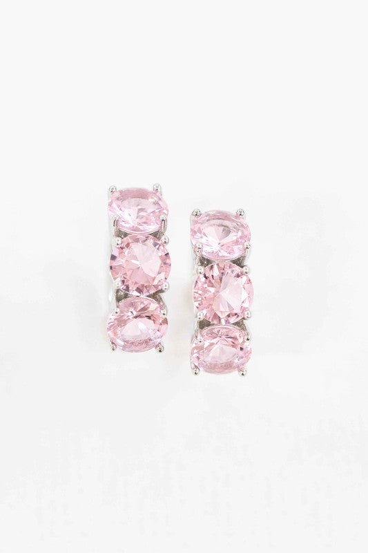 Pick Pink Hoop Earrings | Shop Boutique Fashion Jewelry Earrings A Moment Of Now Women’s Boutique Clothing Online Lifestyle Store