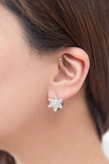 Shop Snowflake Christmas Holiday Hoop Earrings | Boutique Fashion Jewelry, Earrings, USA Boutique