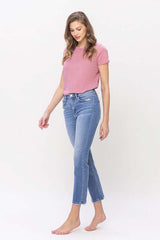 Willing Light Stone wash High Rise Slim Straight Jeans