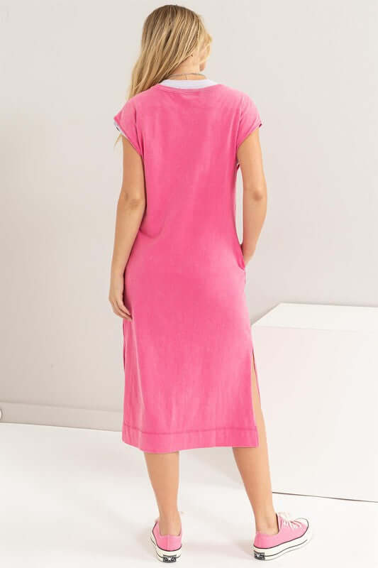 Casual Comfy Sleeveless Midi Dress, HYFVE, $ 50.07