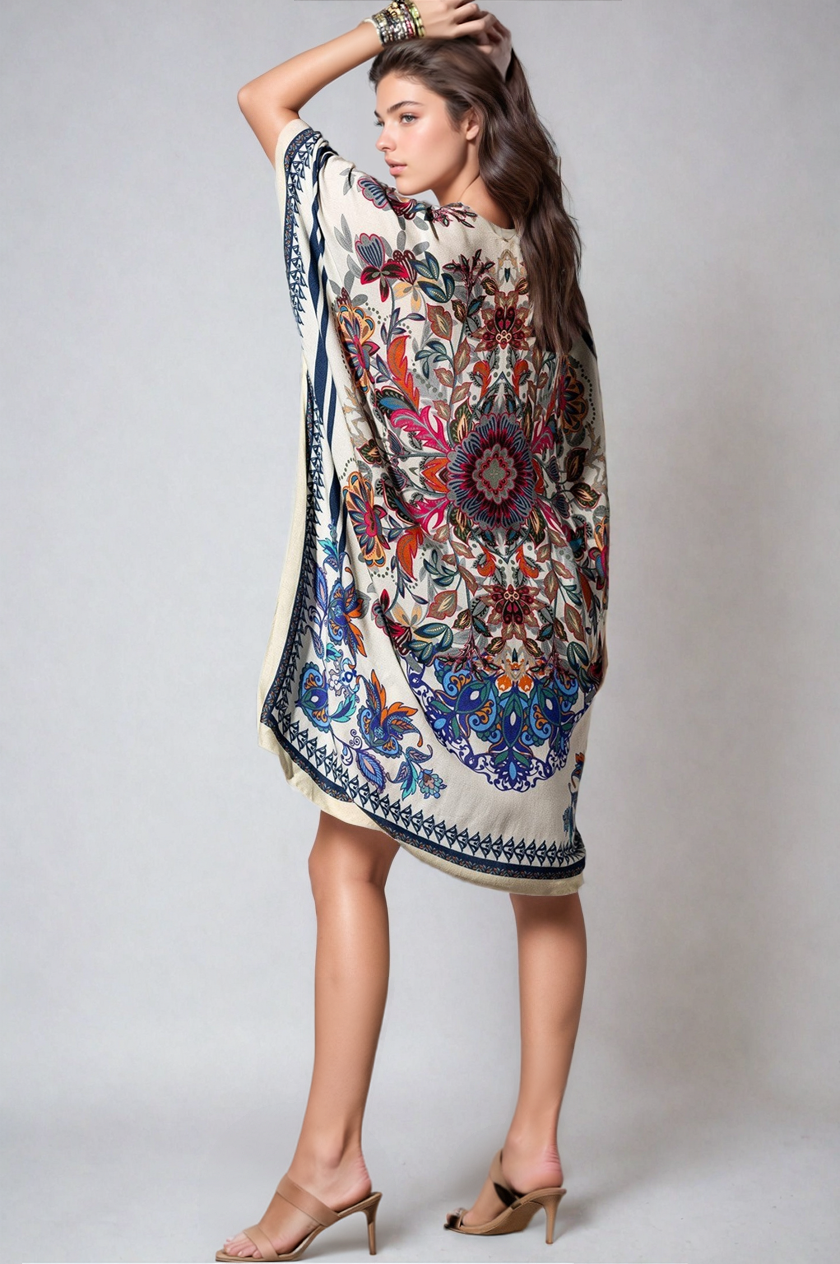 Mandala Bloom Kimono | Boutique In USA, Clothing, $ 55.00, A Moment Of Now™