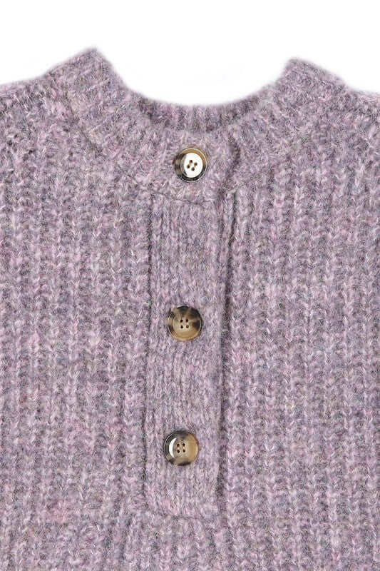 Melange Cropped Sweater Top - Trendy Style Essentials, Sweaters, $ 55.00, A Moment Of Now™