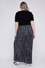 Shop Plus Size Women's Black Stripe Stretchy Wide Leg Pants | Boutique Shop, Pants, USA Boutique